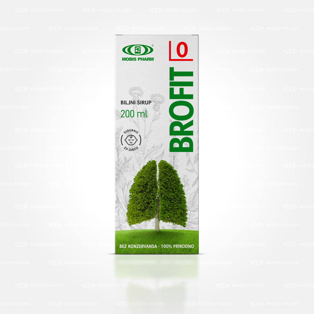 BROFIT 0 – Biljni sirup za djecu s kašljem i bronhijalnim sekretom